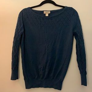 Gorgeous dark teal/green sweater with detailing.